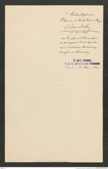 k.k. naturhistorisches Hofmuseum, Intendanzakten 1885-1896 (Hauer), Aktenzahl Z.232/1893, Seite 2